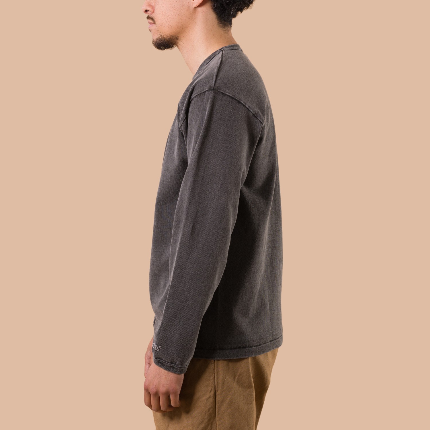 Heavyweight Long Sleeve Tee Pigment Dye Sumikuro