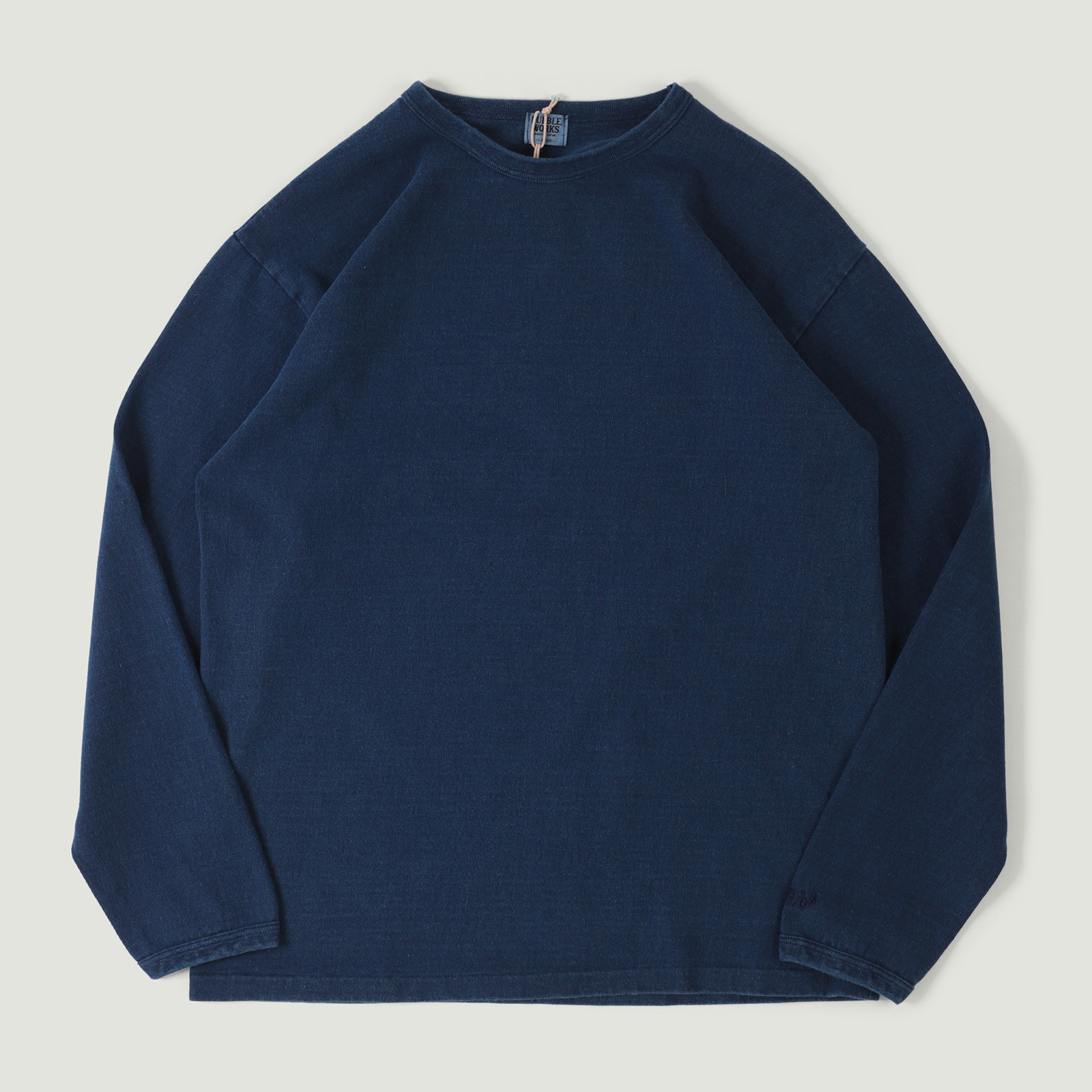 Vignette flaneurs DUBBLE WORKS Heavyweight Long Sleeve Tee Indigo