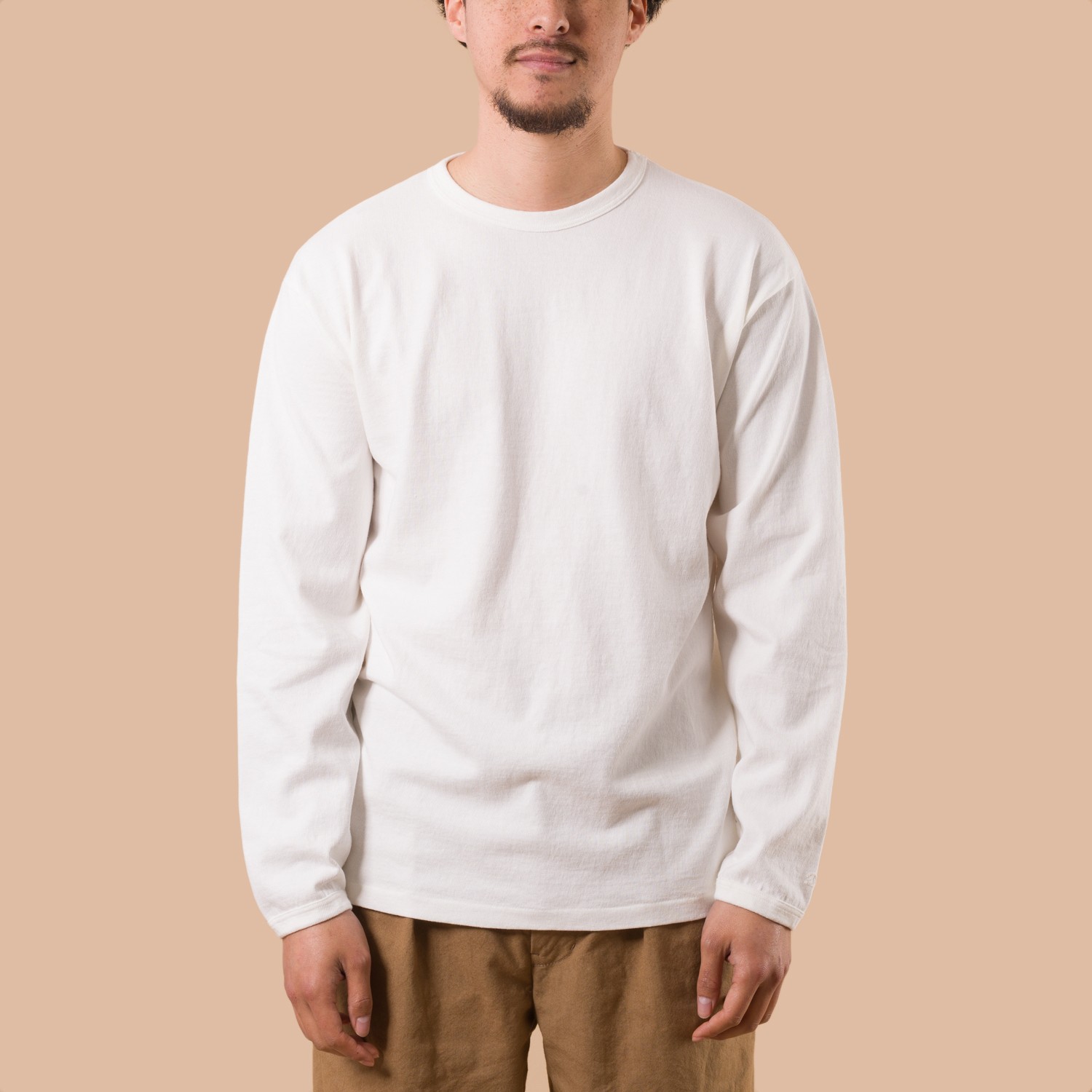 Heavyweight Long Sleeve Tee Off White