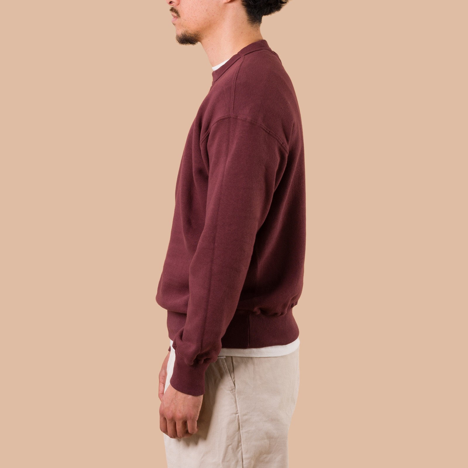 image de profil flaneurs DUBBLE WORKS  Loopwheel Sweat Bordeaux
