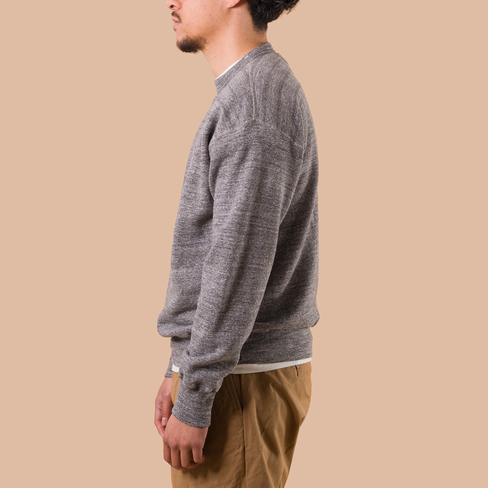 image de profil flaneurs DUBBLE WORKS  Loopwheel Sweat Heather Charcoal