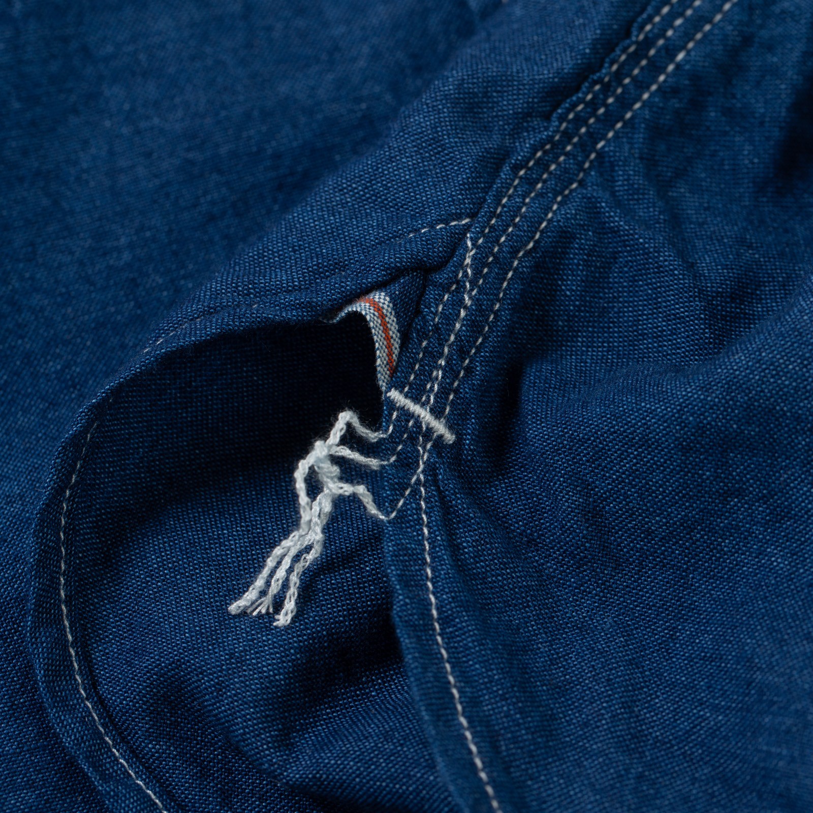 Plain Indigo Chambray Work Shirt