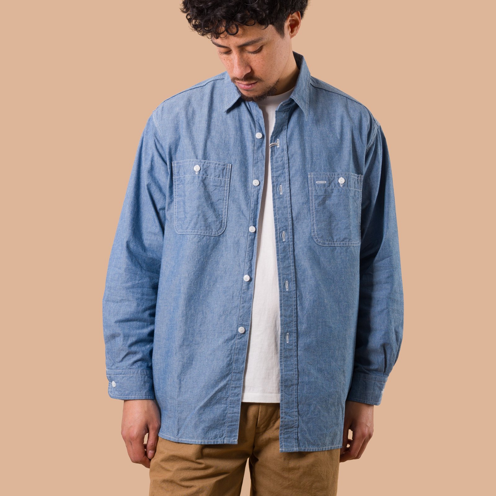 Sax Chambray Work Shirt