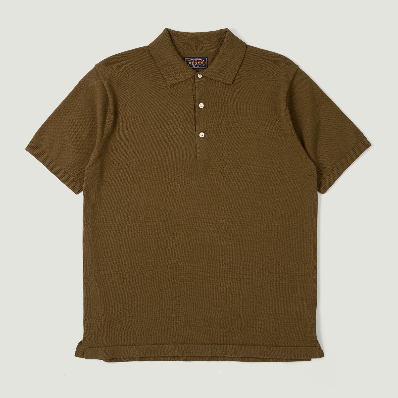 Image-Flâneurs_BEAMS PLUS / Knit Polo 12G Green_vignette