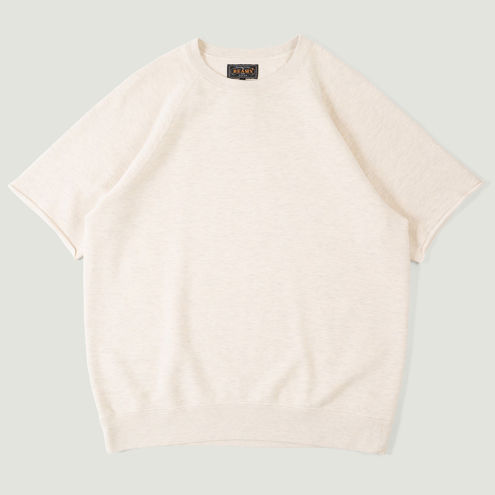 Vignettes flaneurs  BEAMS PLUS Sweat Short Sleeve Cut-Off Oatmeal