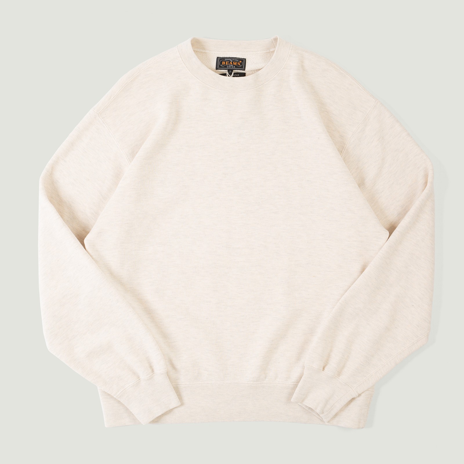 Vignettes flaneurs  BEAMS PLUS crewneck sweatshirt Oatmeal