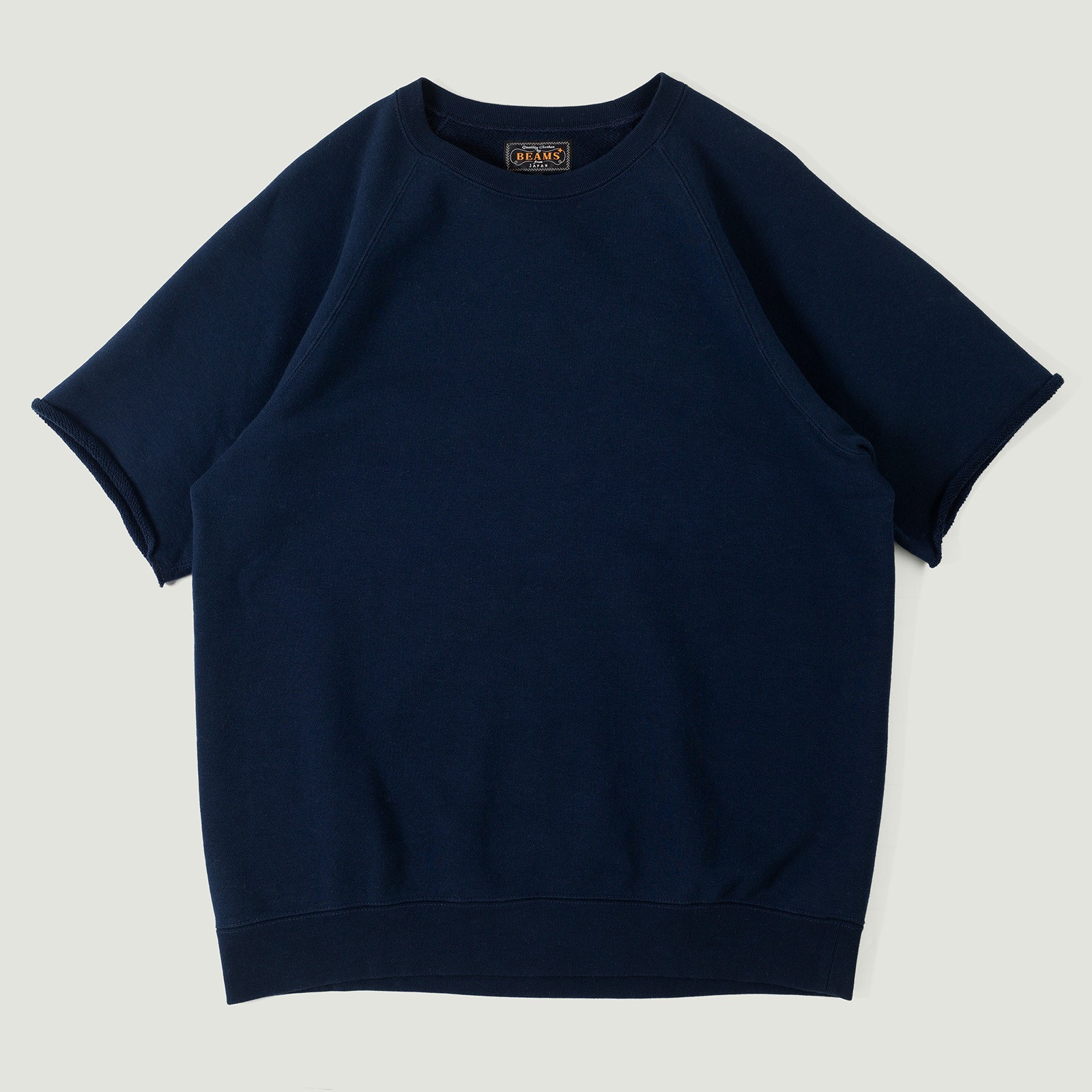 Vignettes flaneurs  BEAMS PLUS Sweat Short Sleeve Cut-Off Navy