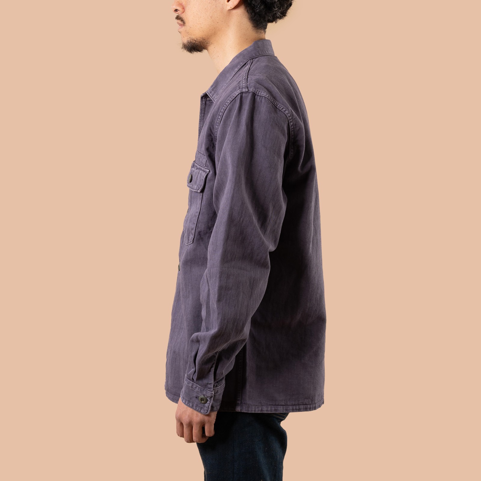 F2461 HBT Fatigue Jacket Navy