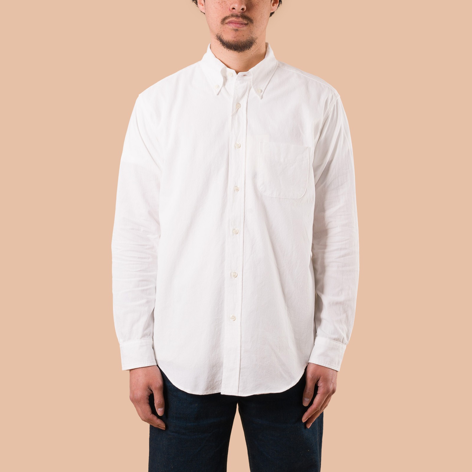 F3502 Oxford B.D. Shirt White