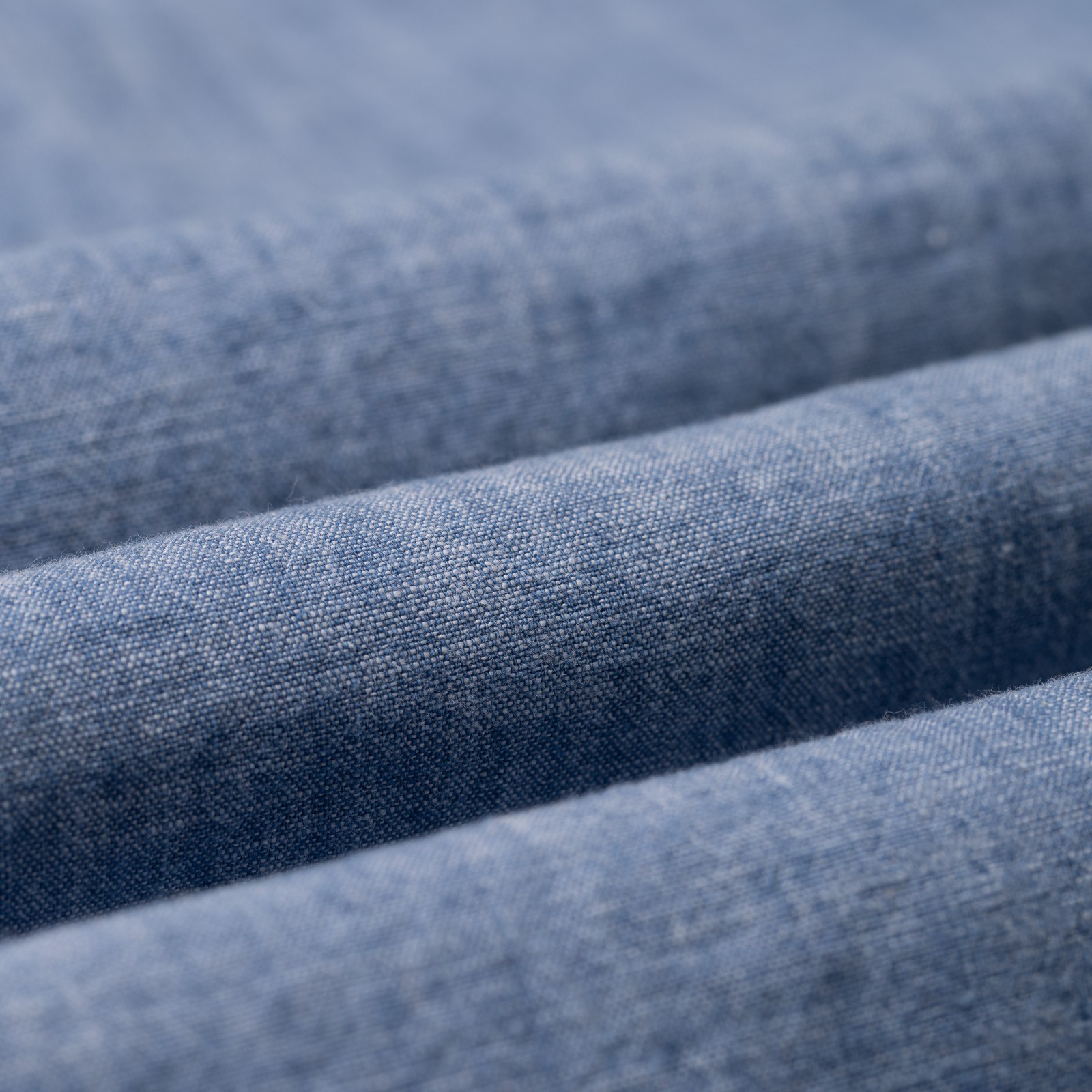 Image-Flâneurs PORTUGUESE FLANNEL / Chambray Shirt détail matière