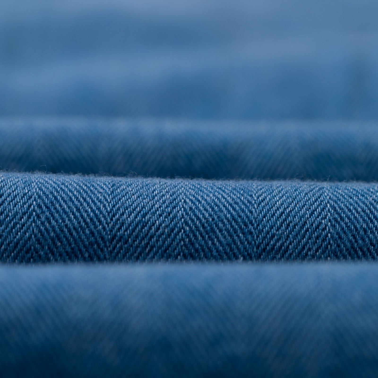 Attendant Shirt Washed Indigo Recycled Herringbone