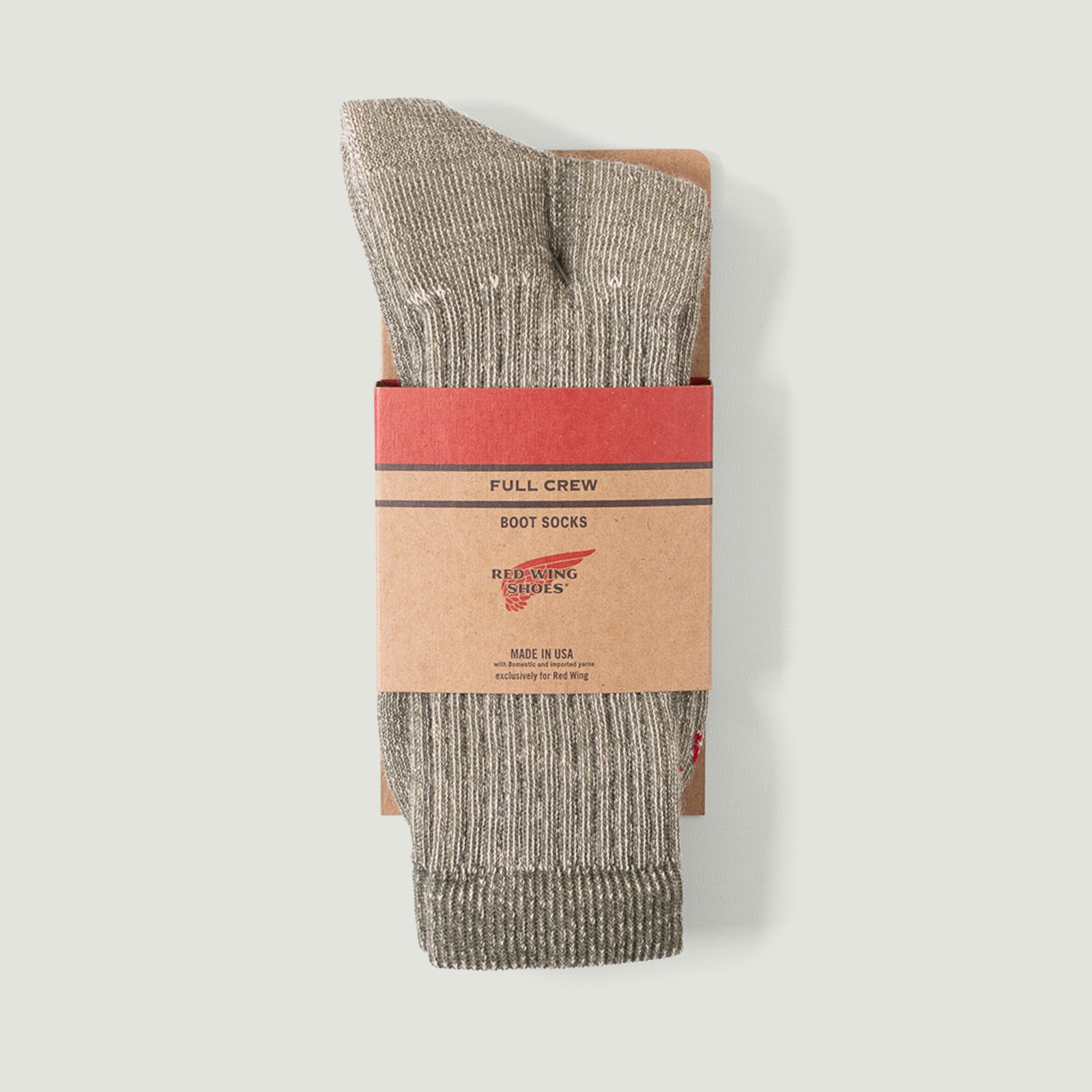 image flâneurs RED WING SHOES / Full Crew Socks Olive Vignette