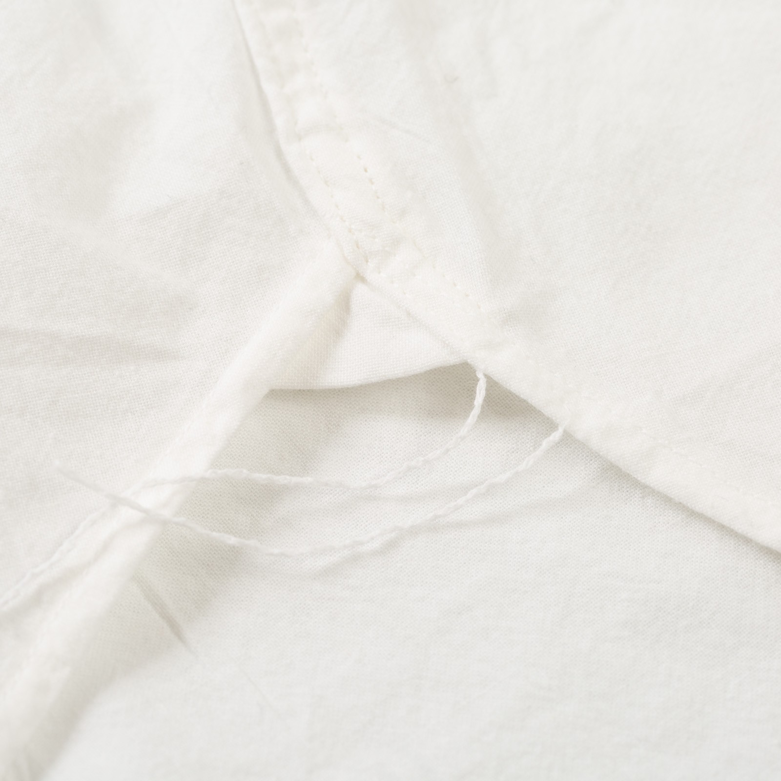 détail flaneurs FOB Factory F3429 Band Collar Shirt White (3)