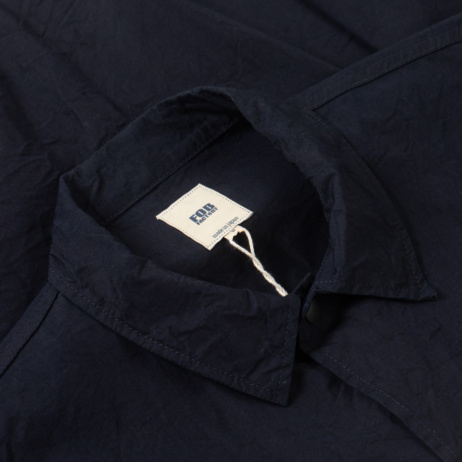 F2462 Nylon Coach Jacket Indigo