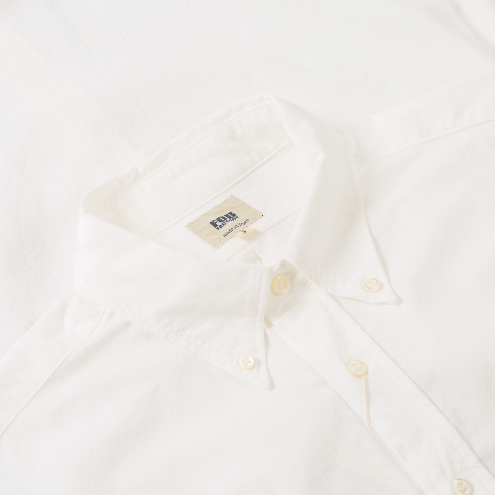 F3502 Oxford B.D. Shirt White