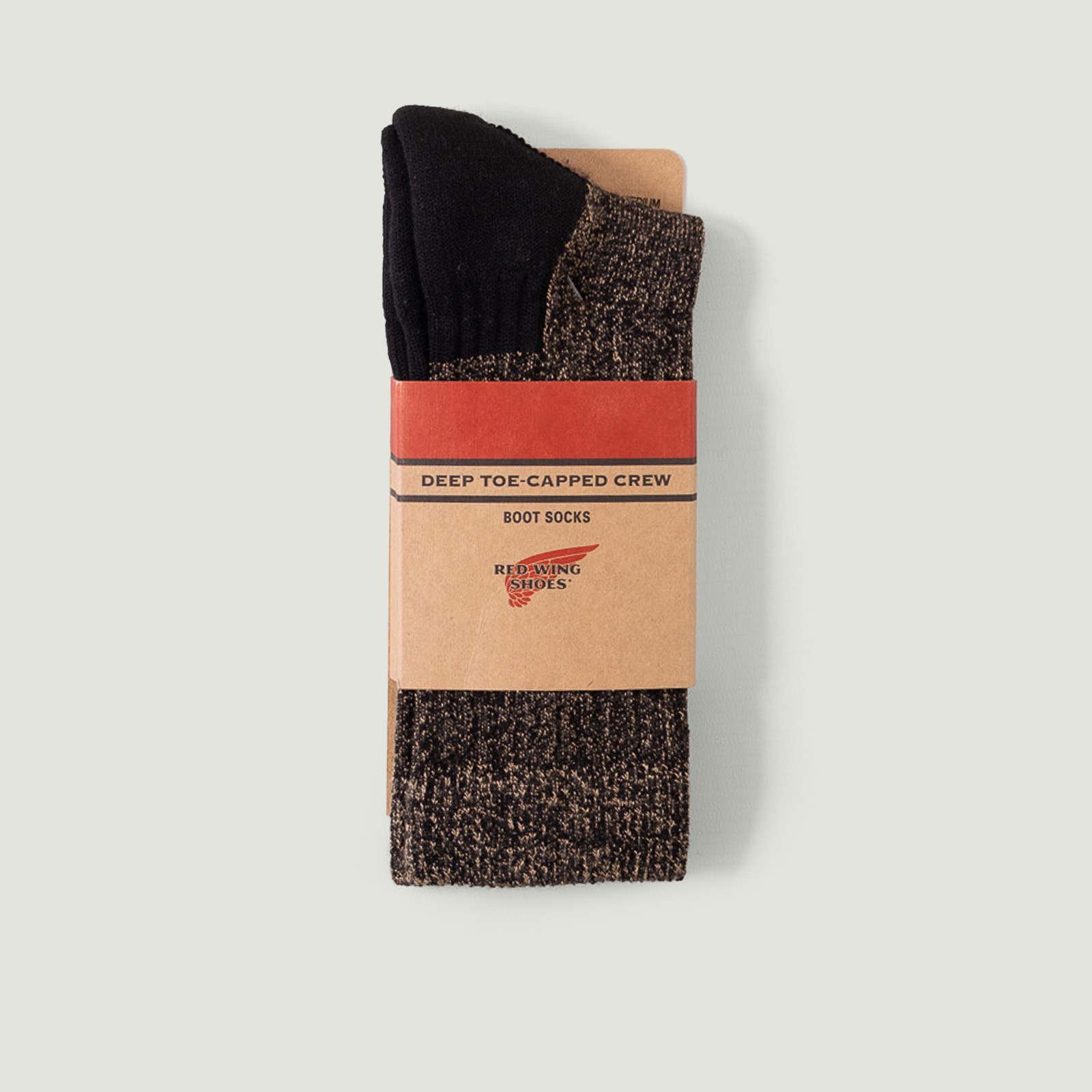 image flâneurs RED WING SHOES / Deep Toe Capped Crew Socks Black/Khaki vignette