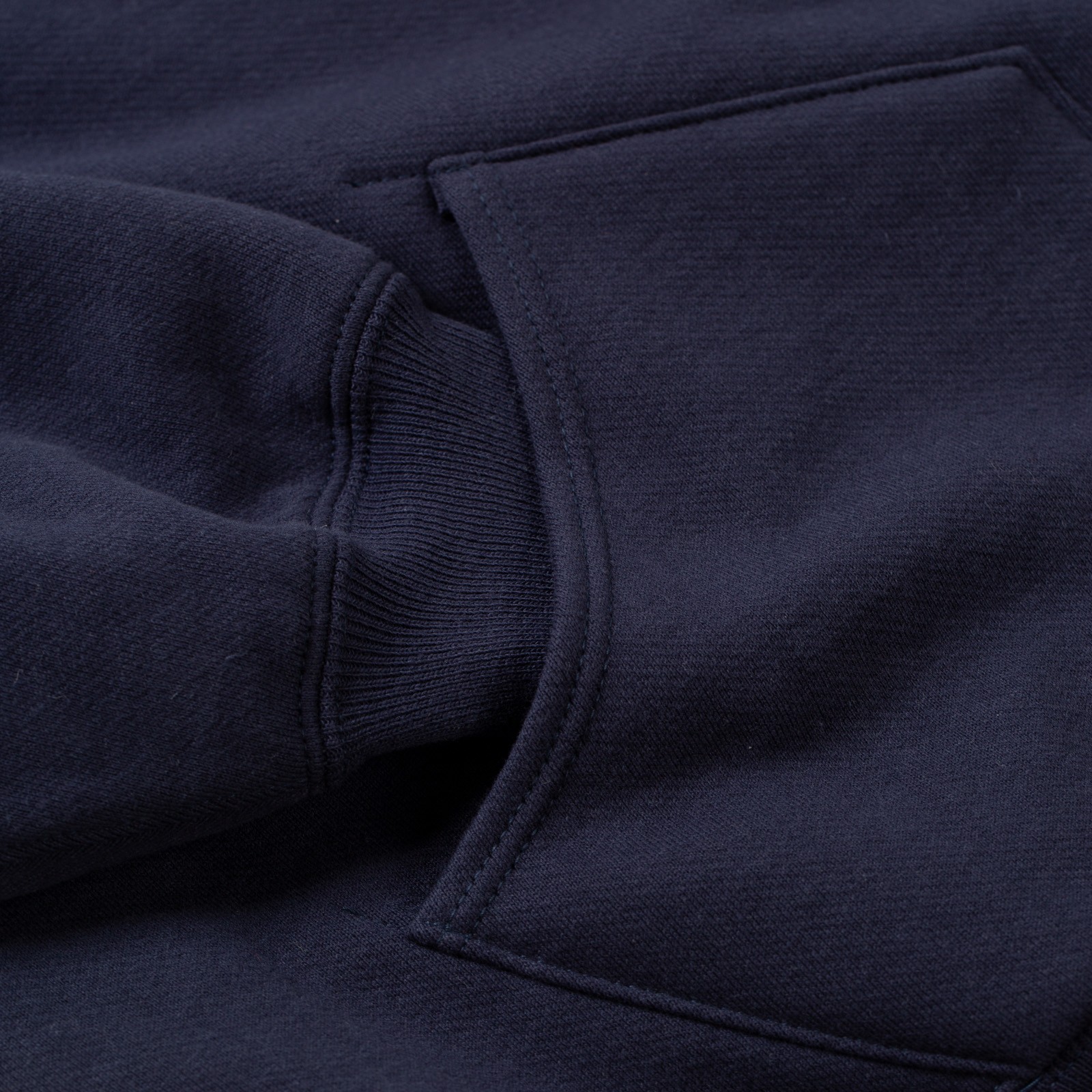 image poche  flaneurs xx development sweat capuche épais double layer navy (1)