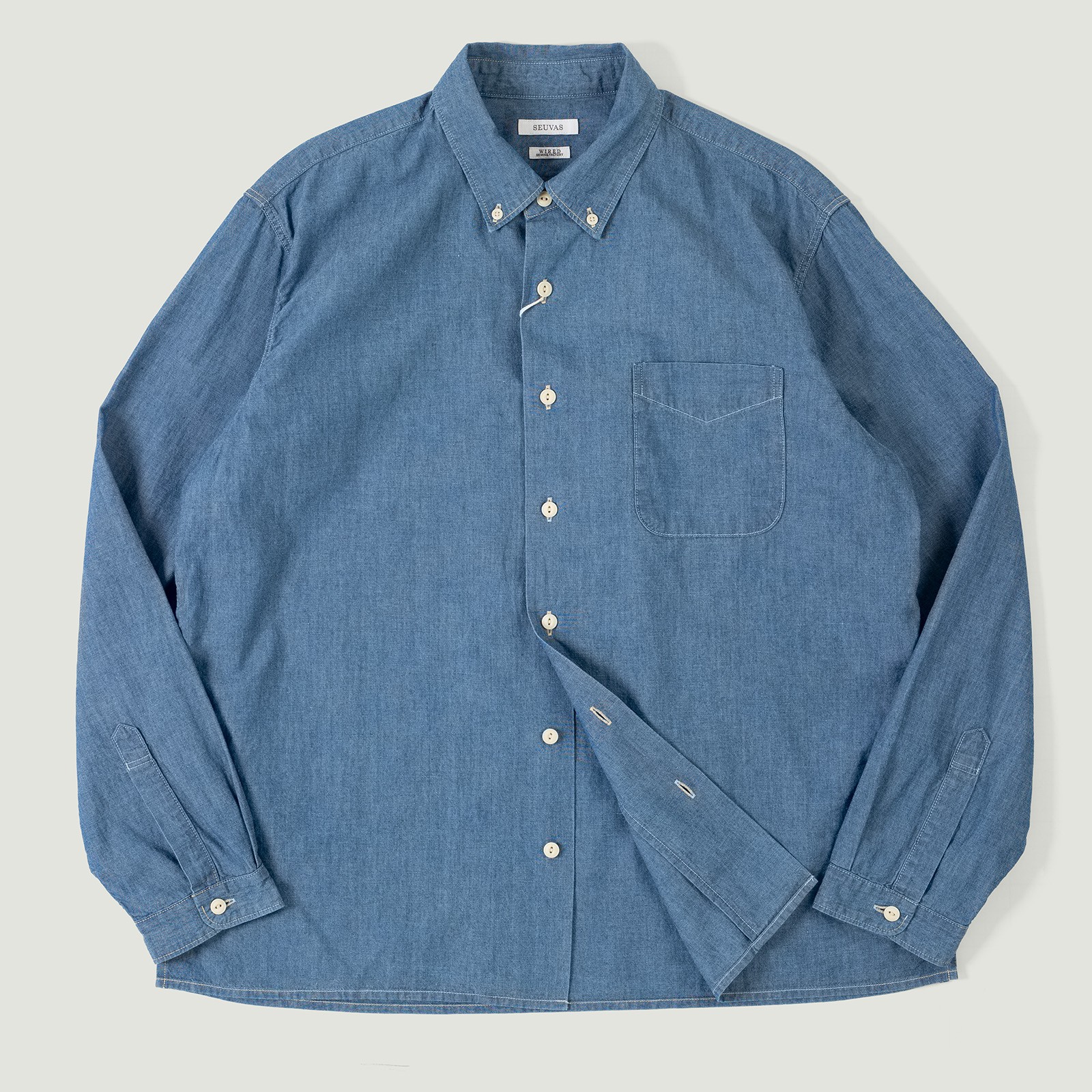 Vignettes flaneurs chemise chambray Seuvas