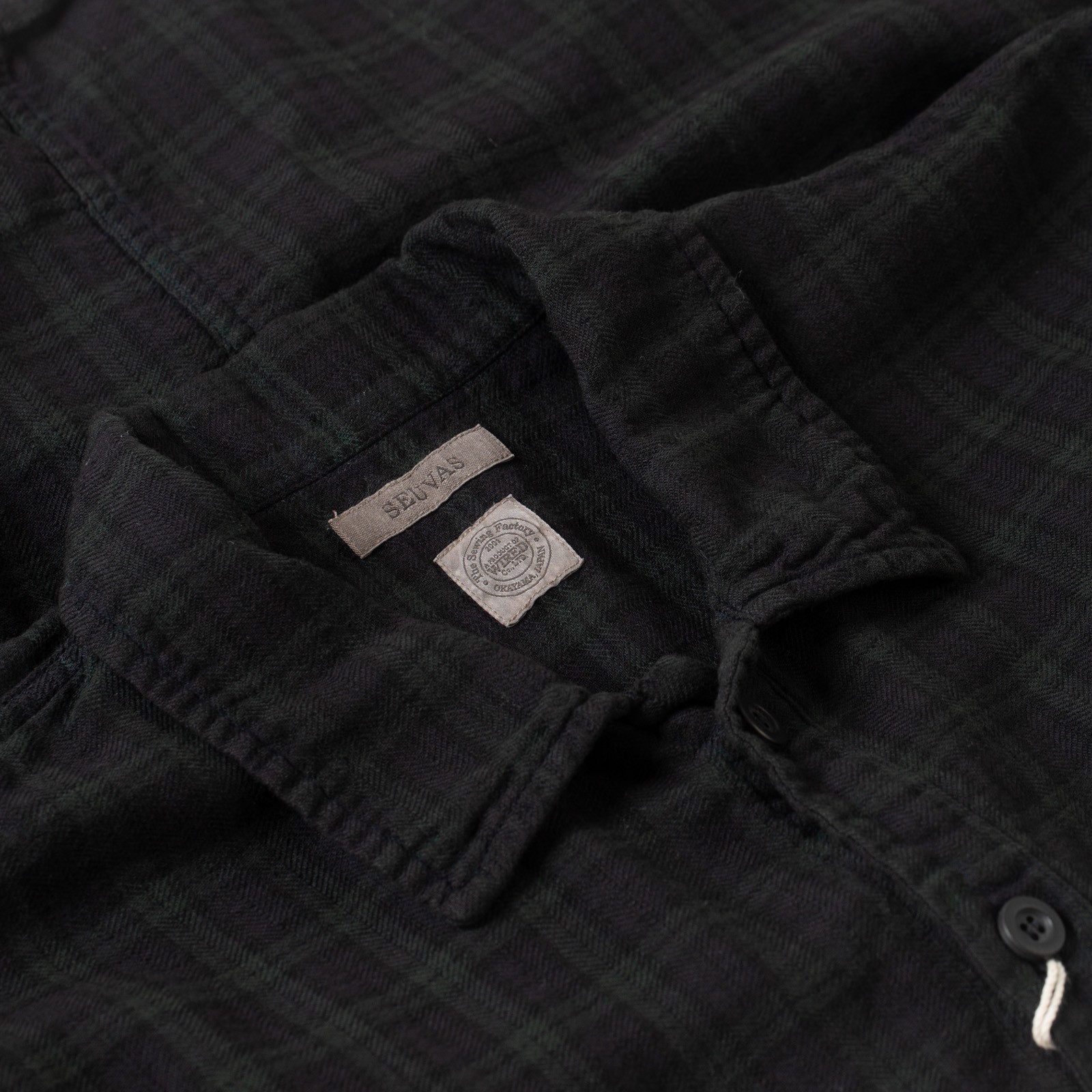 détail col flaneurs veste Seuvas blackwatch (2)