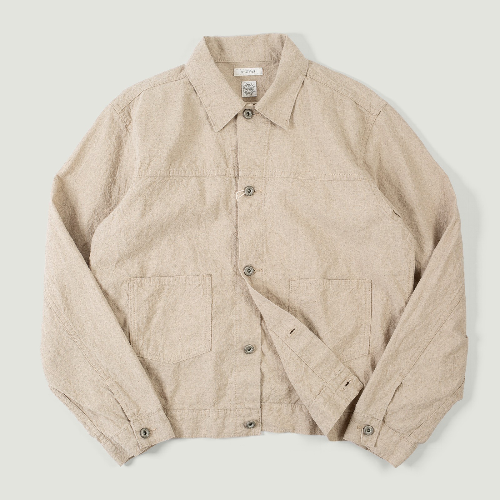 Vignettes flaneurs veste Seuvas beige