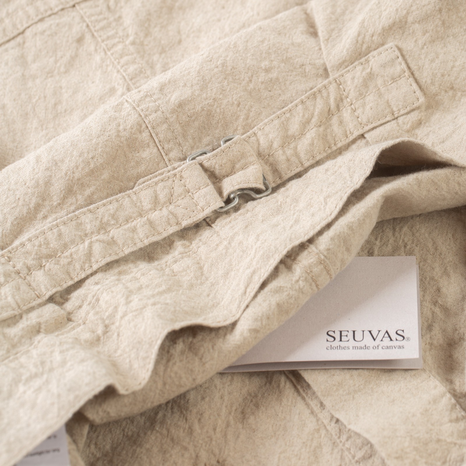 back cinch flaneurs veste Seuvas trucker jacket natural (4)