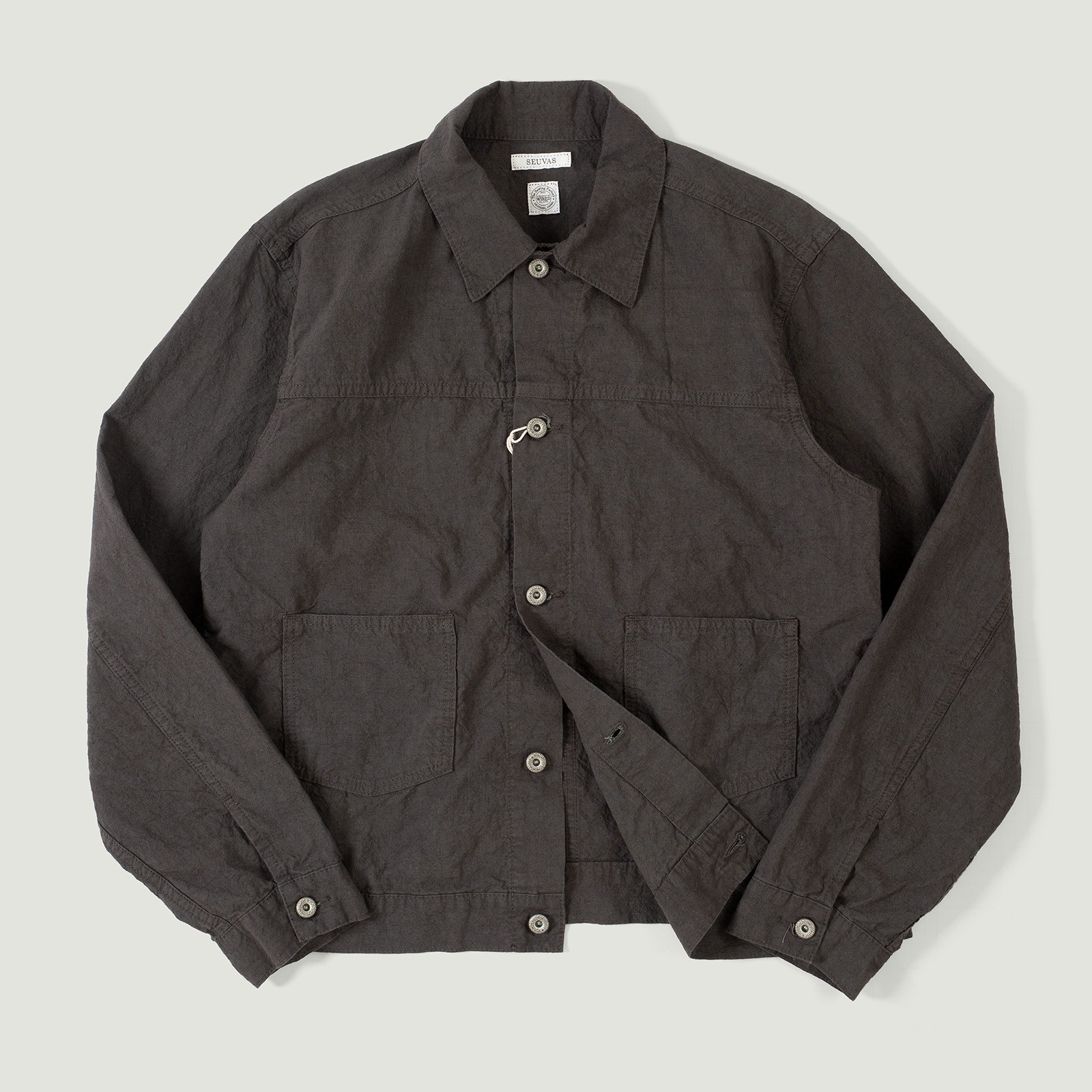 Vignettes flaneurs veste Seuvas grise