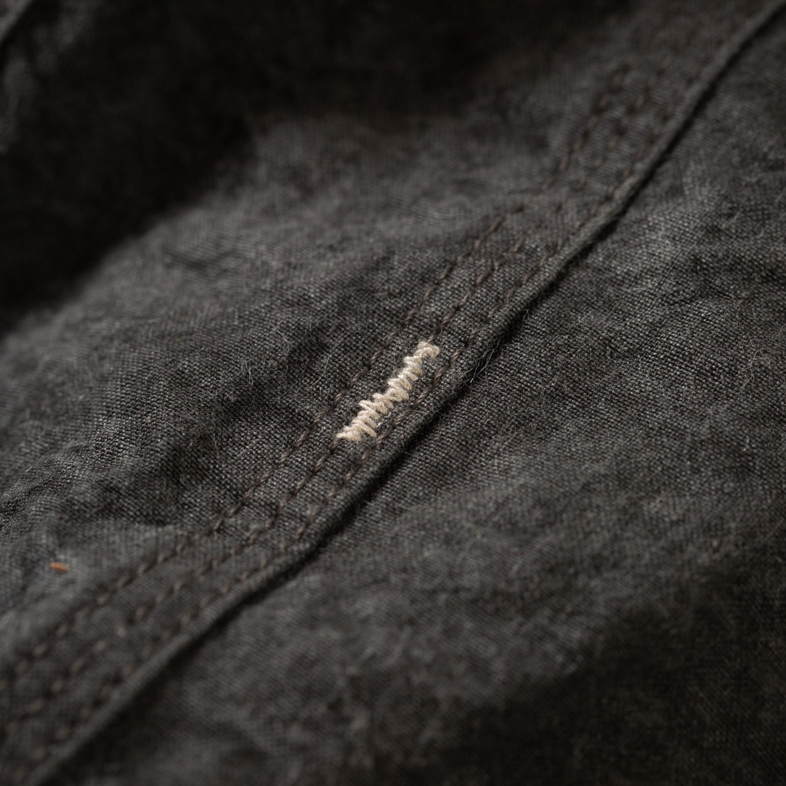 flaneurs seuvas broderie veste Washi Raglan Coverall Jacket Dark Charcoal (5)