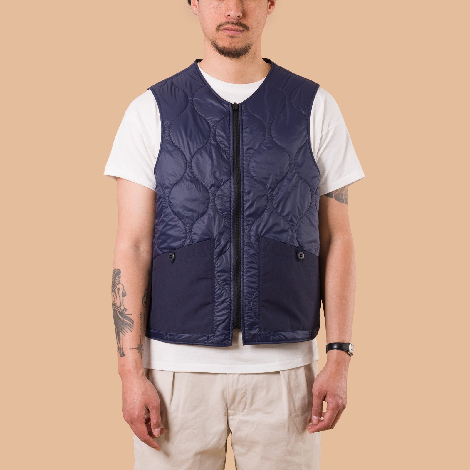 Image-Flâneurs_MANIFATTURA CECCARELLI / All Season Vest navy de face