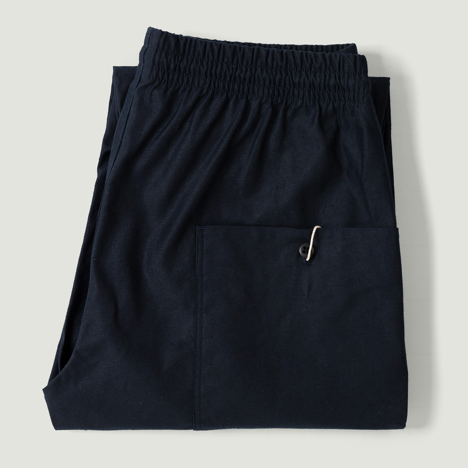 Back Nep Umps Pants Dark Navy