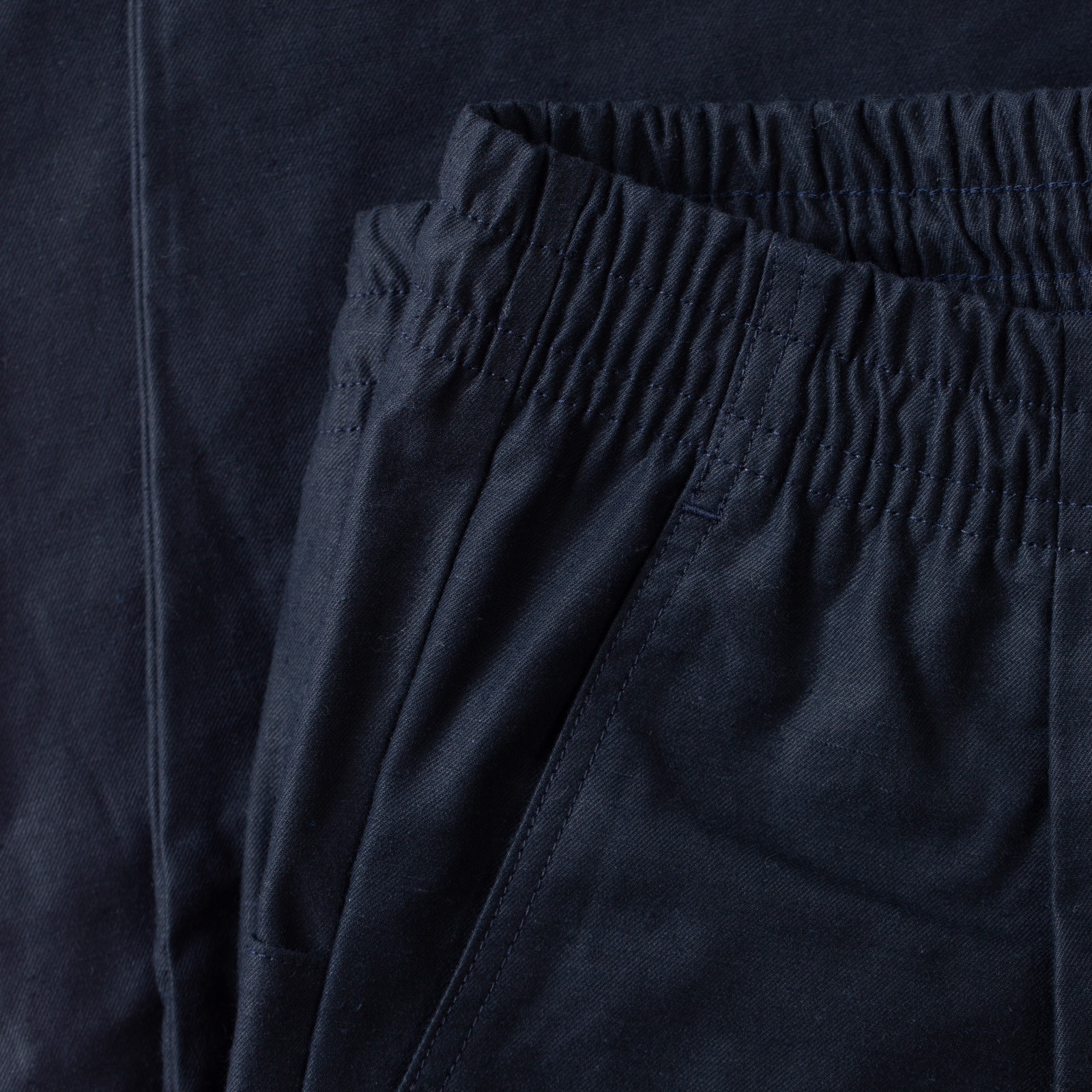 Back Nep Umps Pants Dark Navy