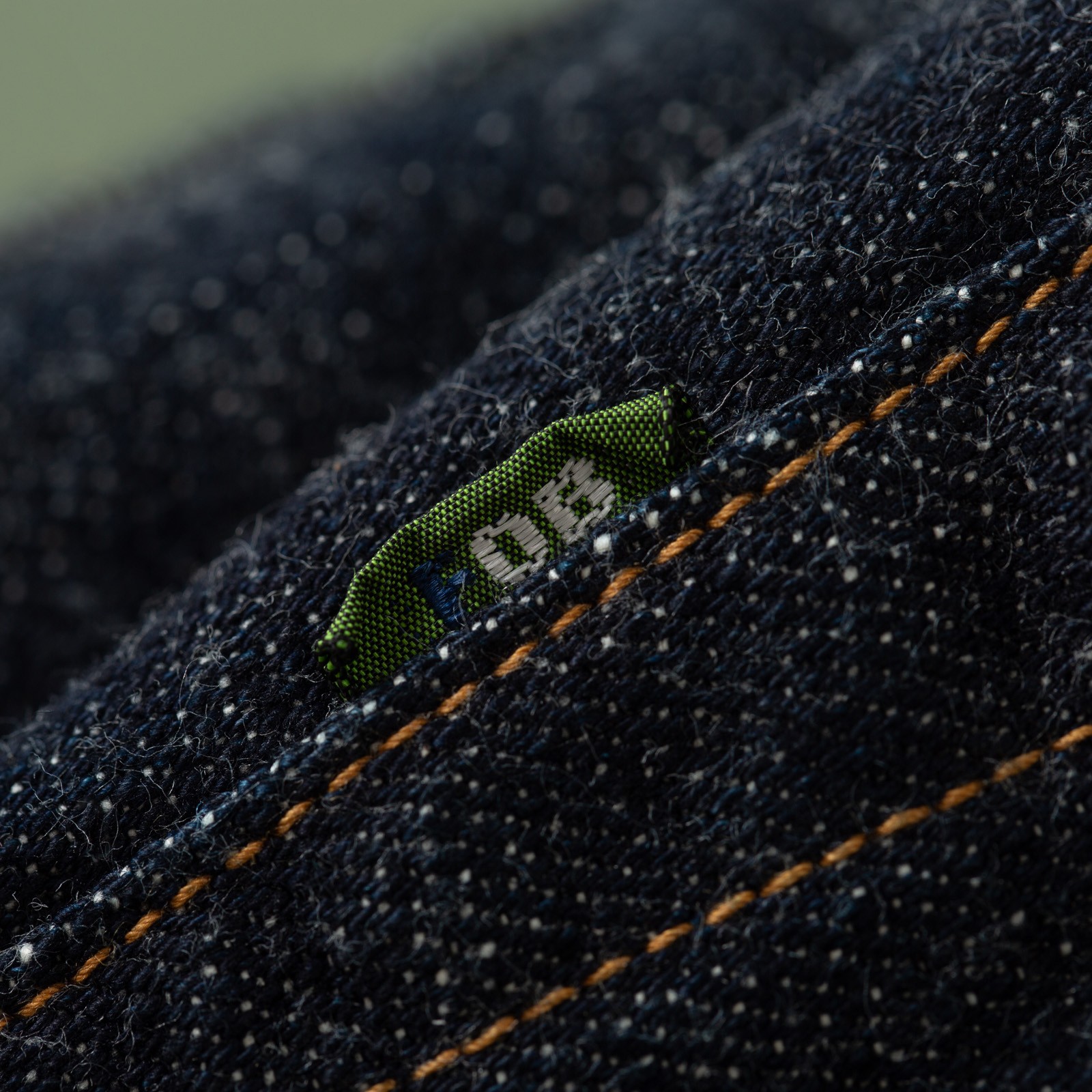 détail tag flâneurs jeans FOB Factory F143 14oz Classic Straight Selvedge Denim (2)