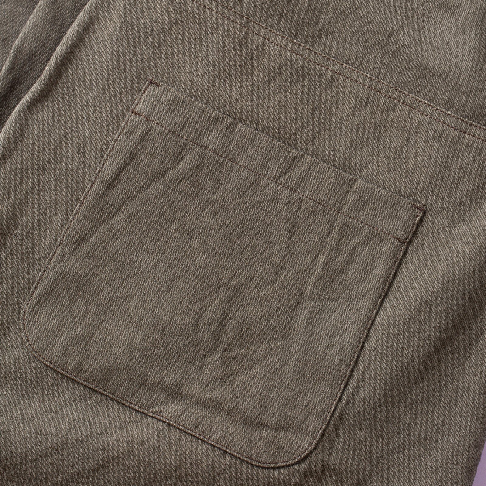 Canvas Trousers Dark Moss Gray