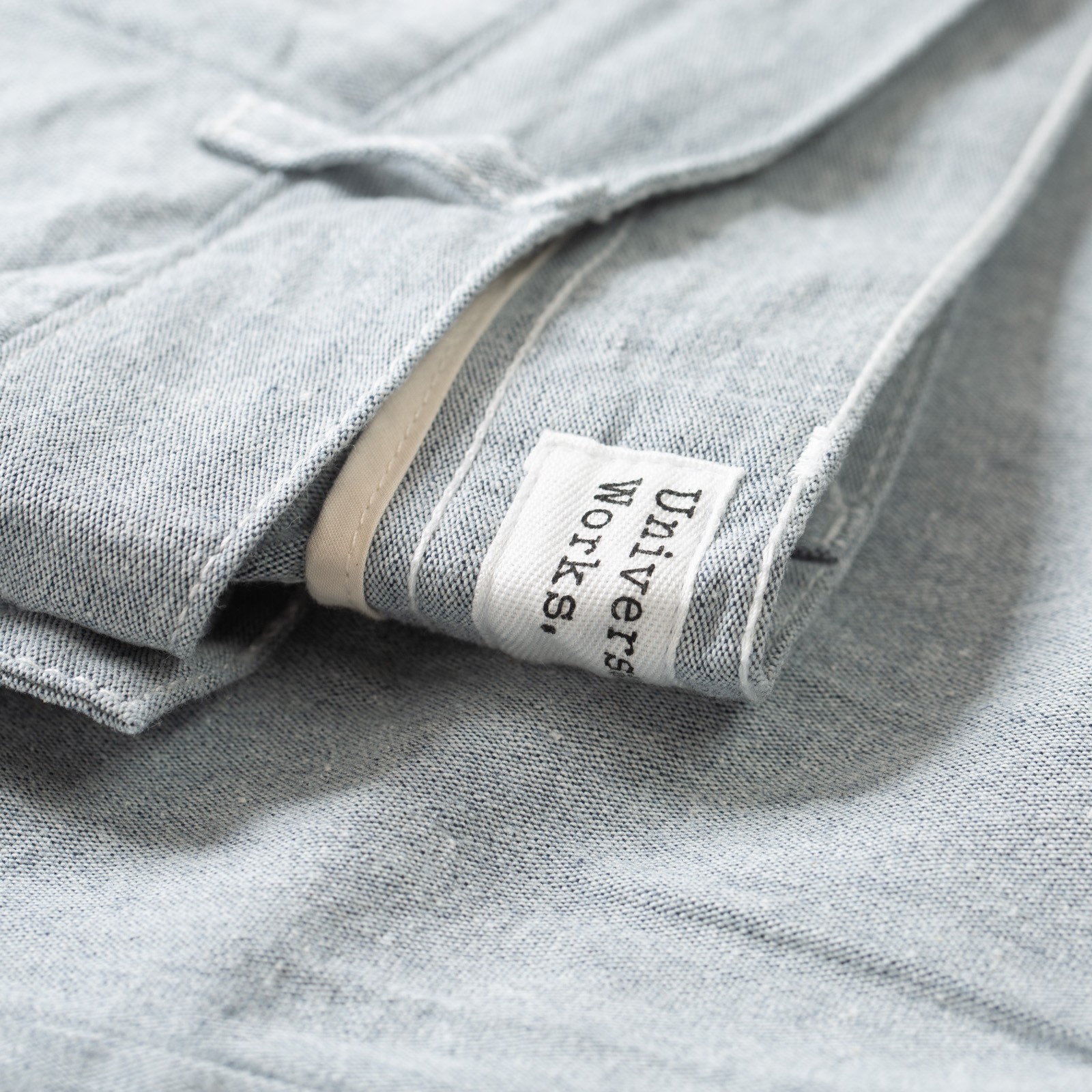 détail tag flâneurs Duke Pant Jean Cloth Reworked Light Indigo (3)