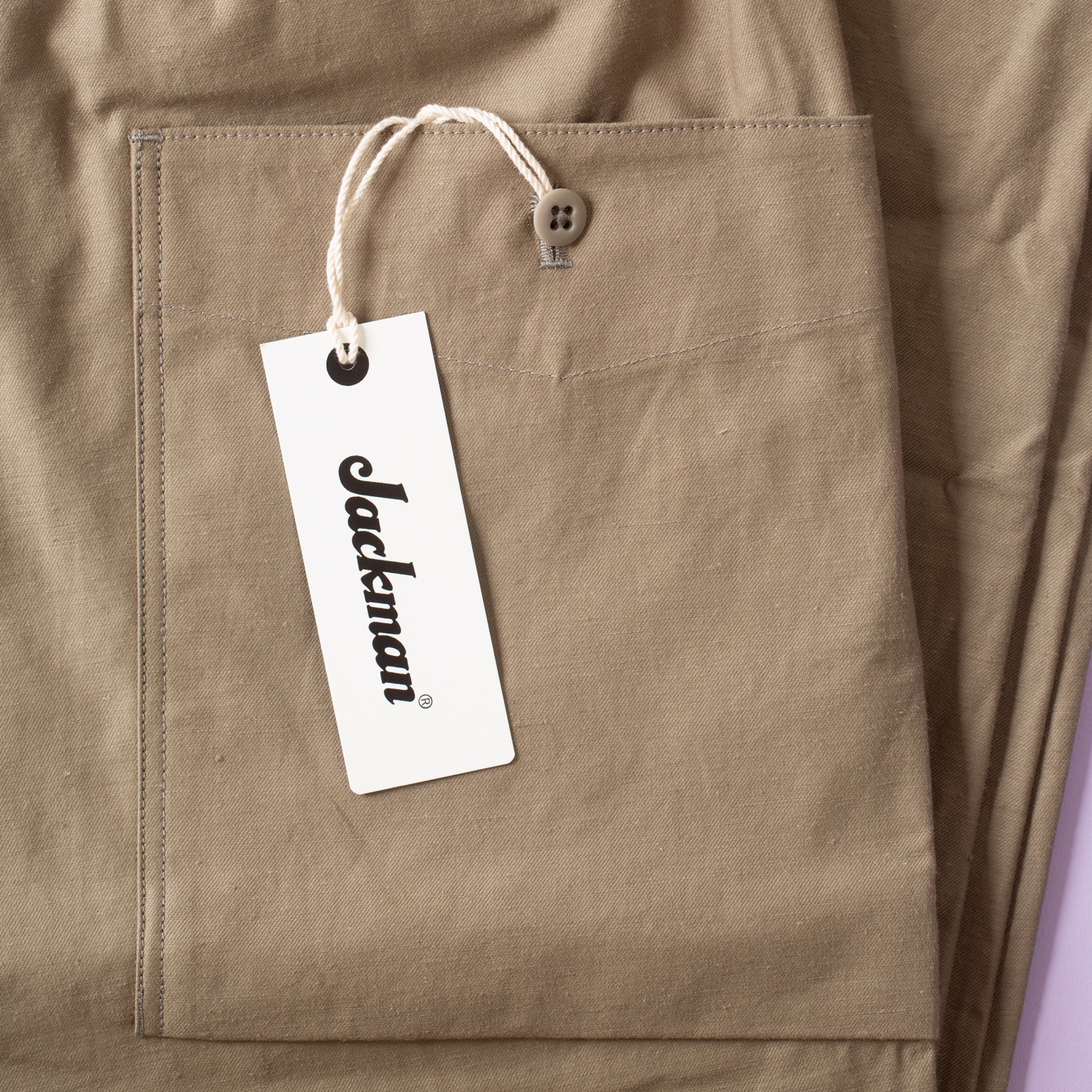 Back Nep Umps Pants Sepia