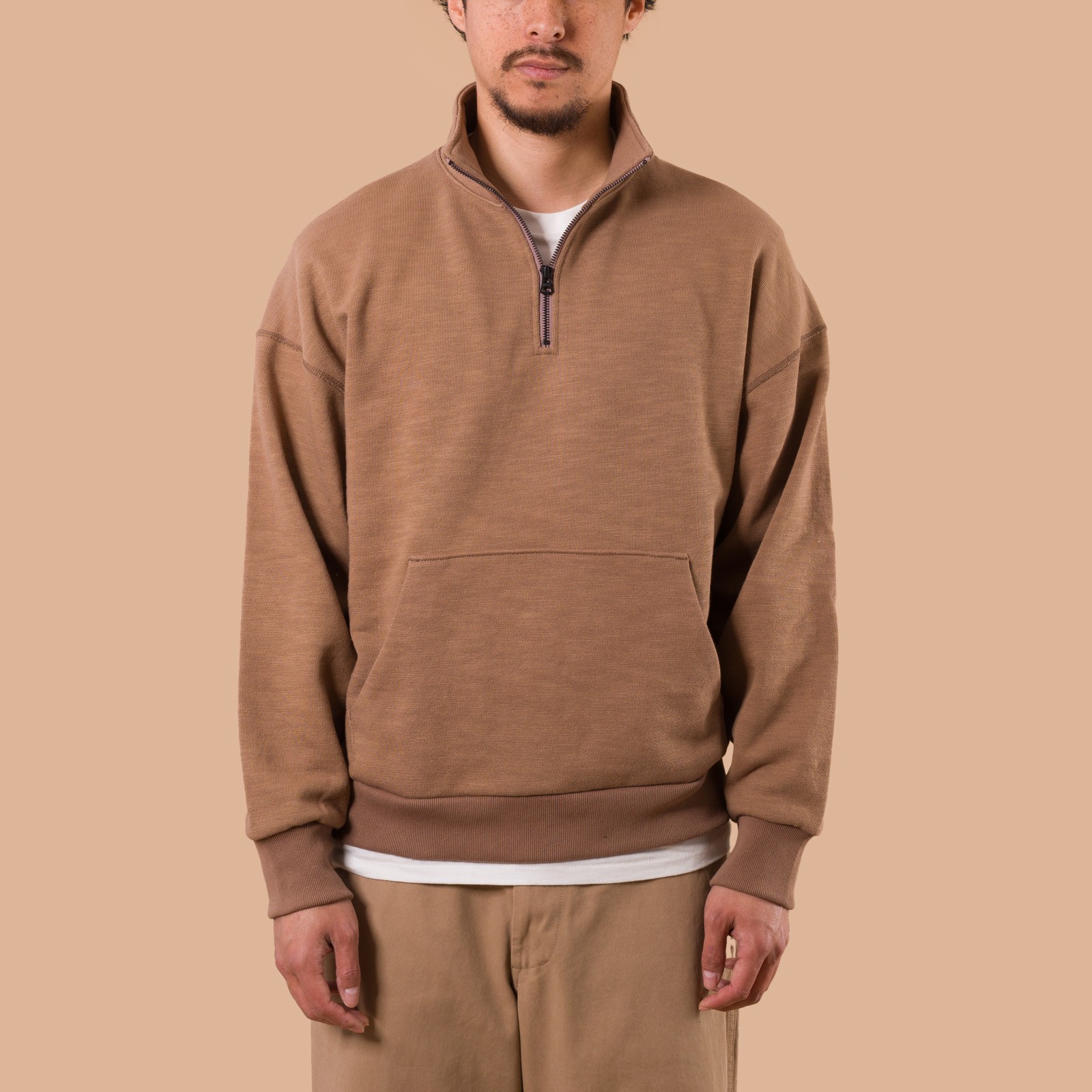 GG Sweat Half-Zip Chocolate