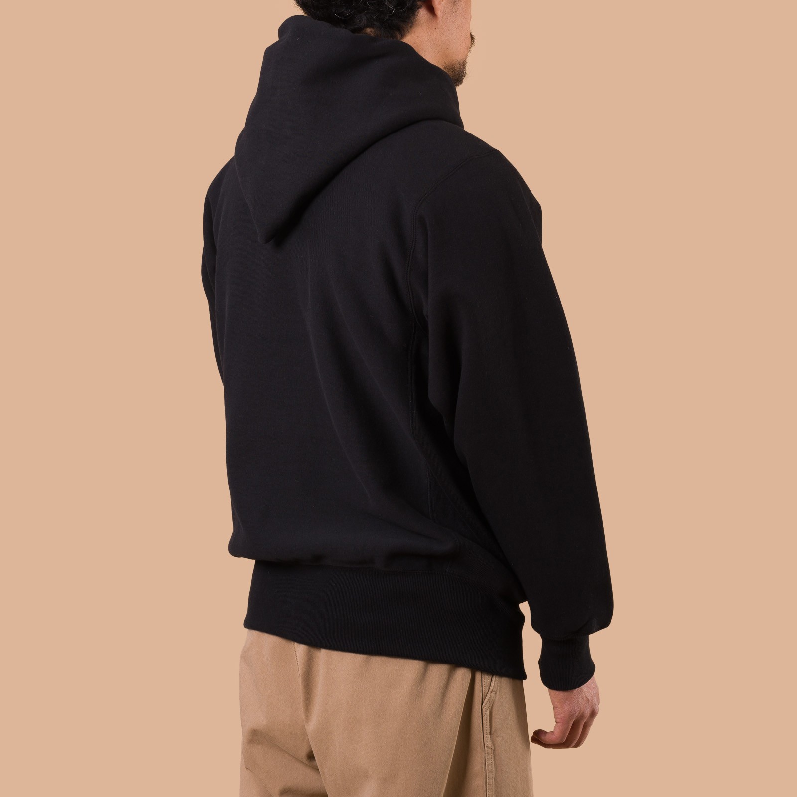 image flaneurs WAREHOUSE & COW Lot. 487 Zip Hooded Sweatshirt Black de dos