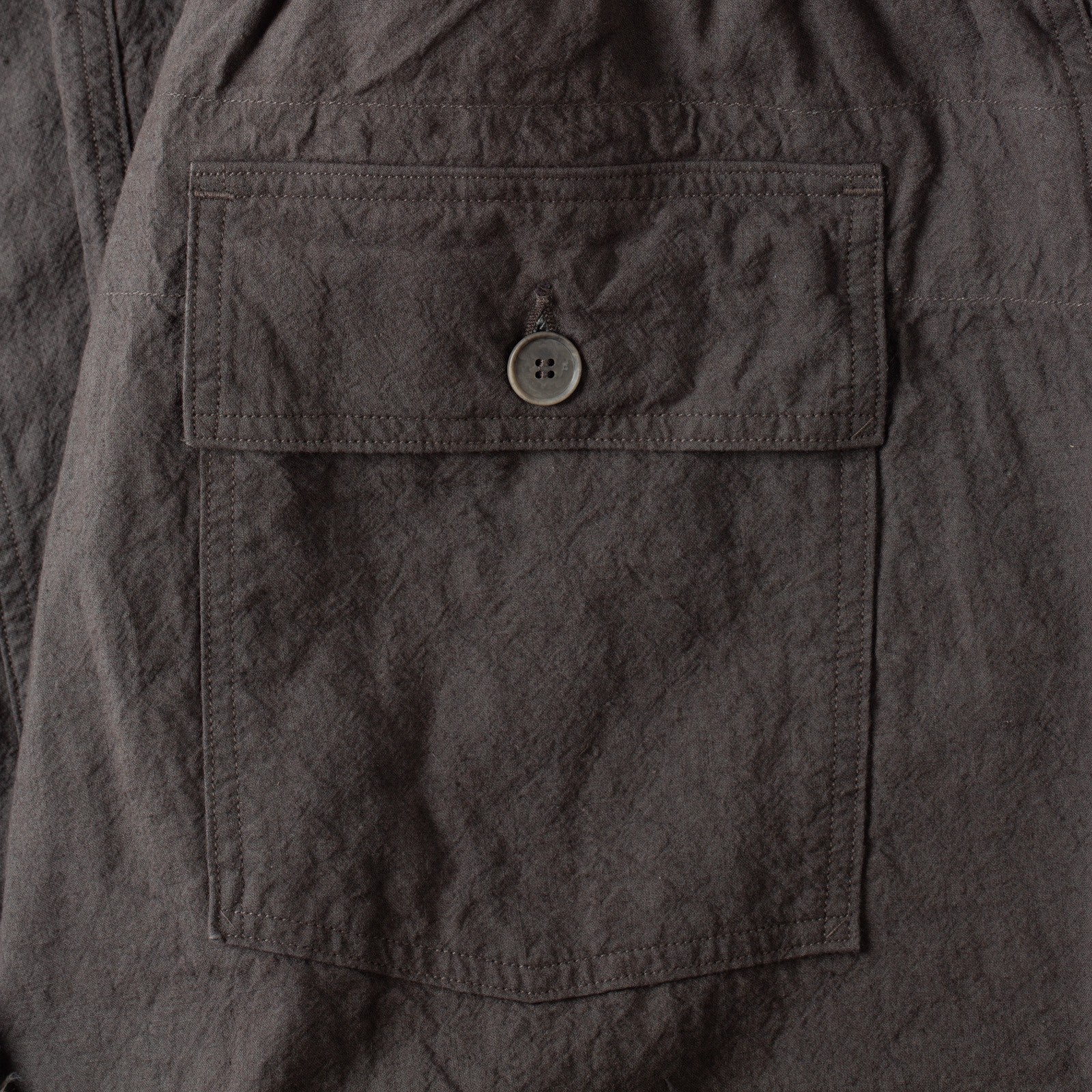 détail pocket flaneurs pantalon SEUVAS Relaxed Pants Charcoal (3)