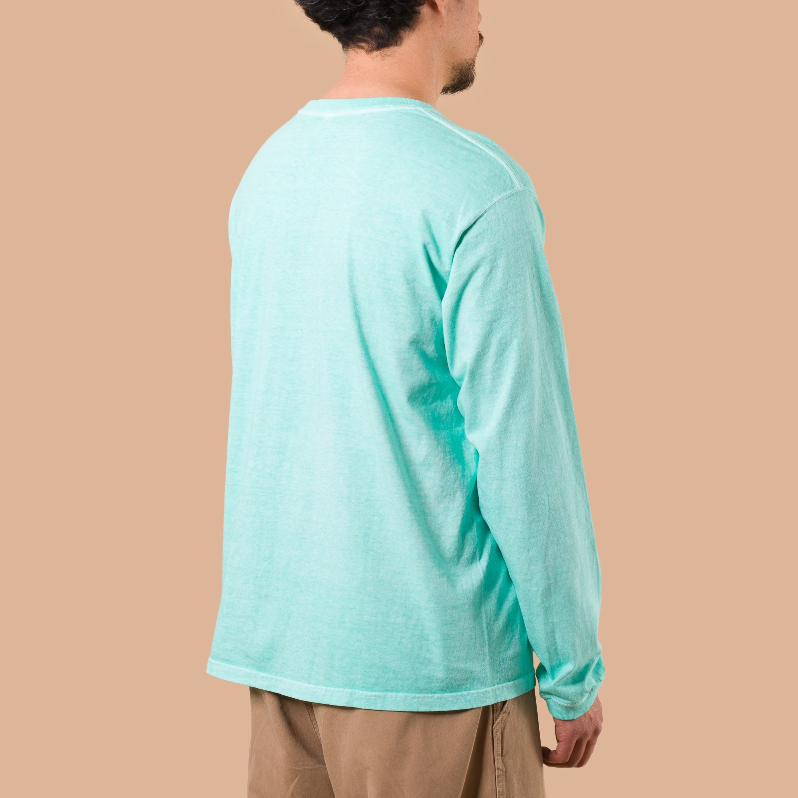 Image-Flâneurs_GOOD ON / L/S Crew Tee p-mint de dos