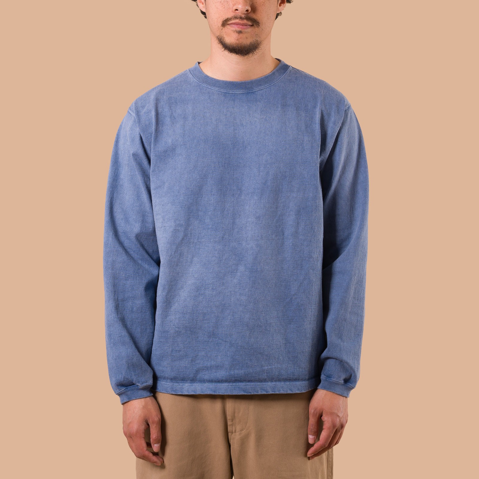 Image-Flâneurs_GOOD ON / L/S Heavy Crew Tee p-ajisai de face