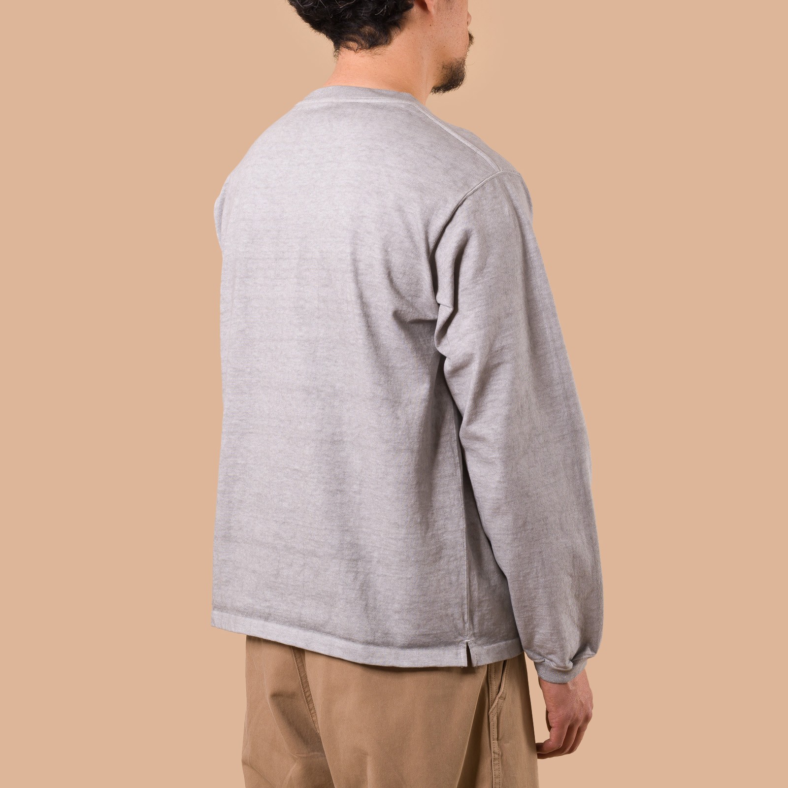 Image-Flâneurs_GOOD ON / L/S Heavy Crew Tee p-ash de dos