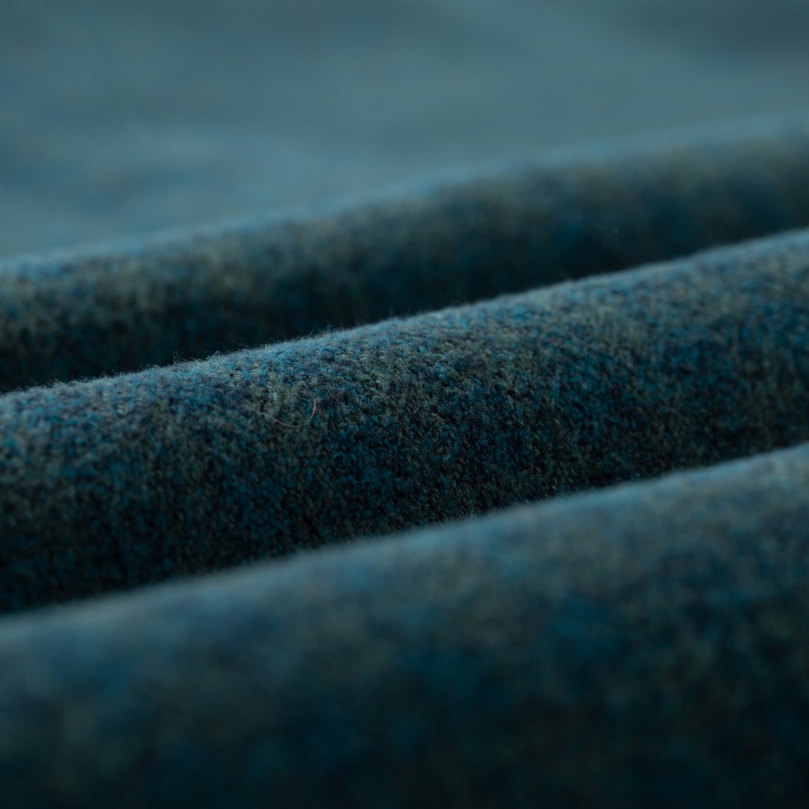 chemise PURE BLUE JAPAN  Cotton Tweed Check Indigo Over Dye Shirt (4)