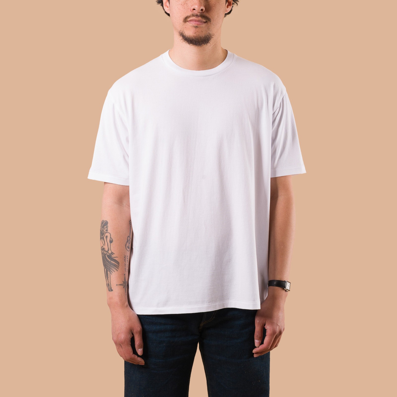 image flâneurs BATONER / Light Meriyasu T-Shirt White de face