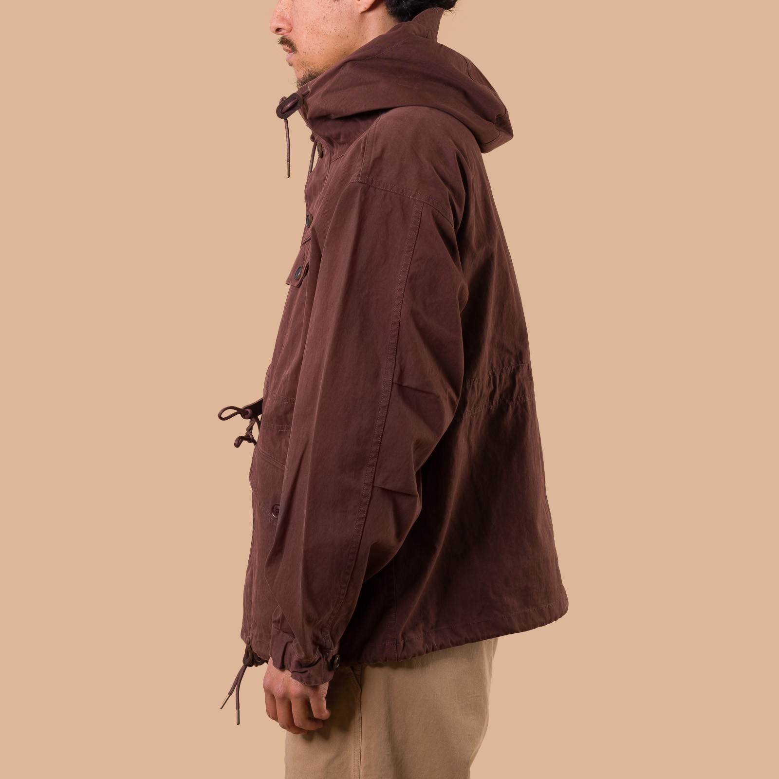 image flâneurs FRIZMWORKS / French M47 Parka Brown de profil