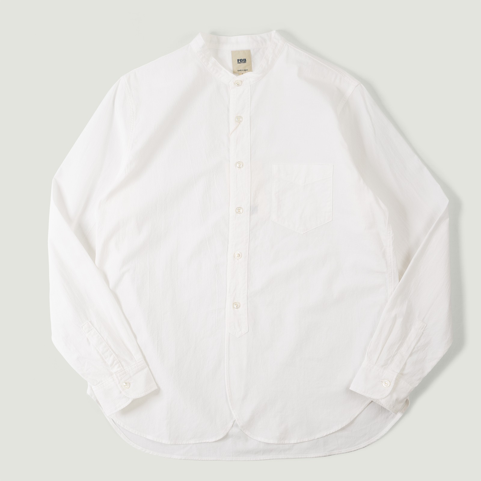 vignette flâneurs veste militaire FOB FACTORY F3502 Oxford B.D. Shirt White (1)