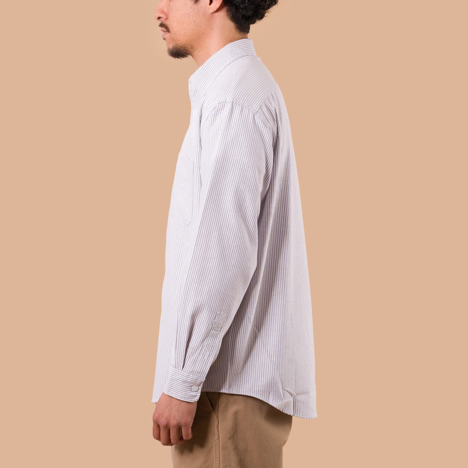 OG Stripe Oversized Shirt Grey 	Chemises