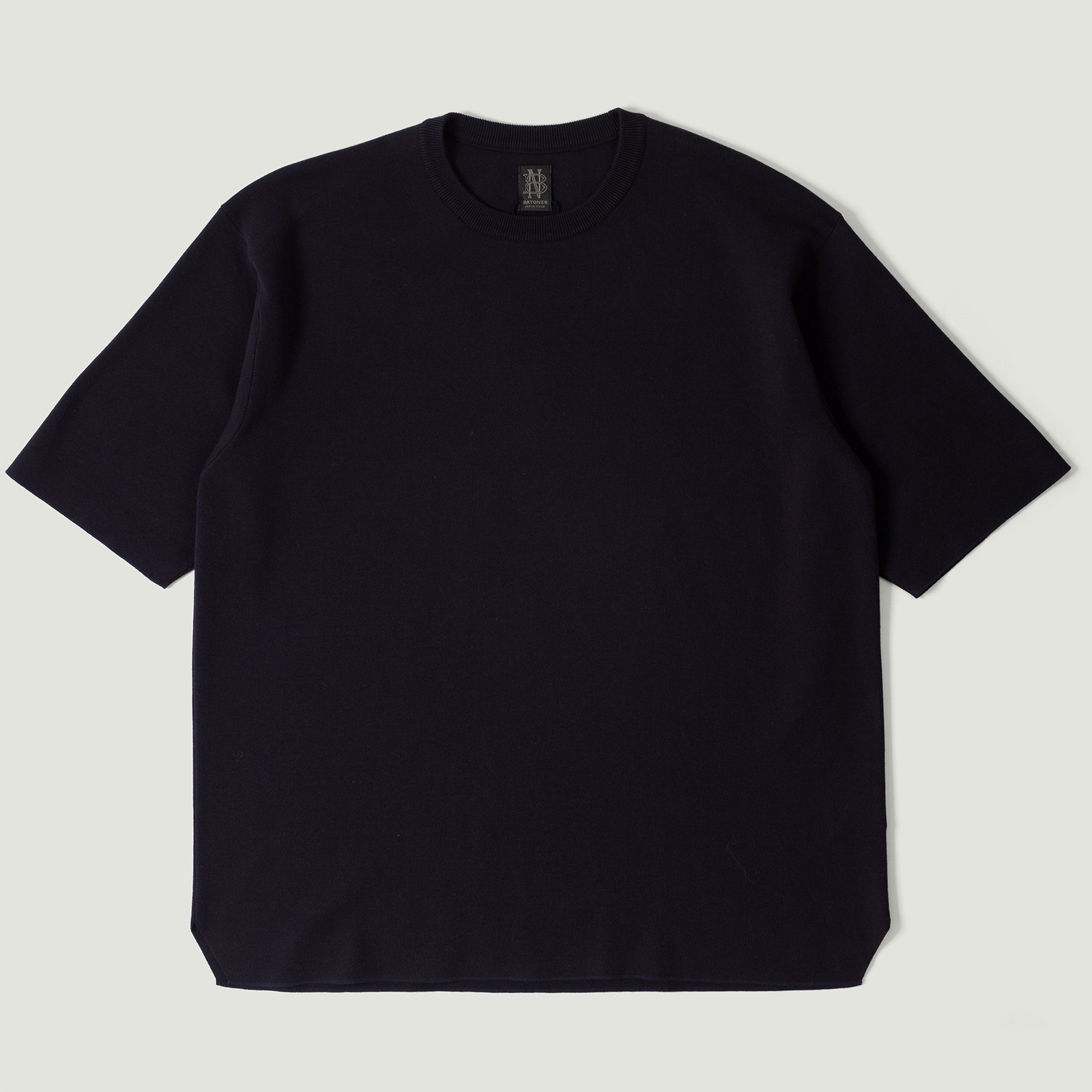 Vignettes flaneurs Batoner Japan 32G Smooth Knit T-Shirt Navy