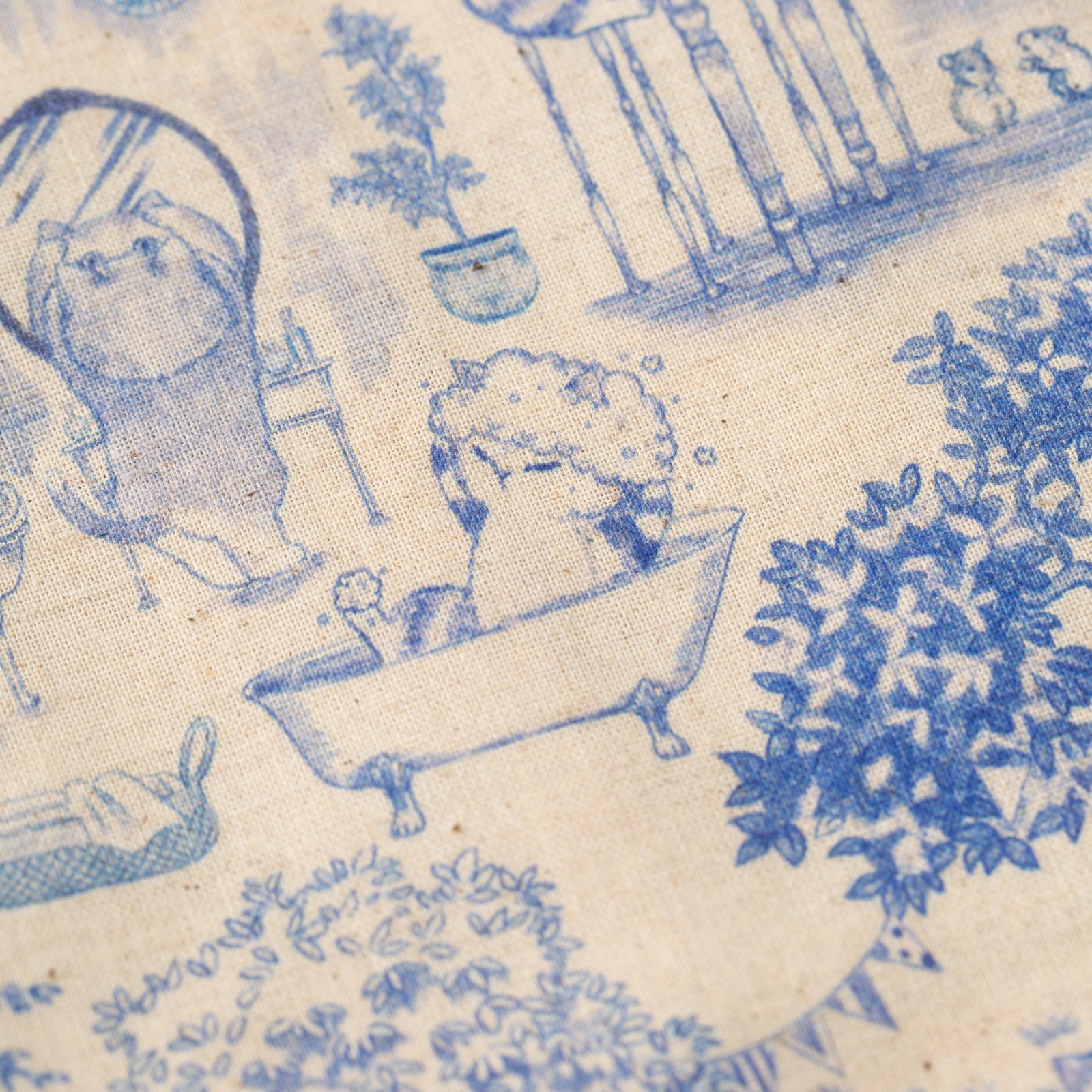 détail bain bouton flaneurs chemise NAKED & FAMOUS Aloha Shirt Linen cats (3)