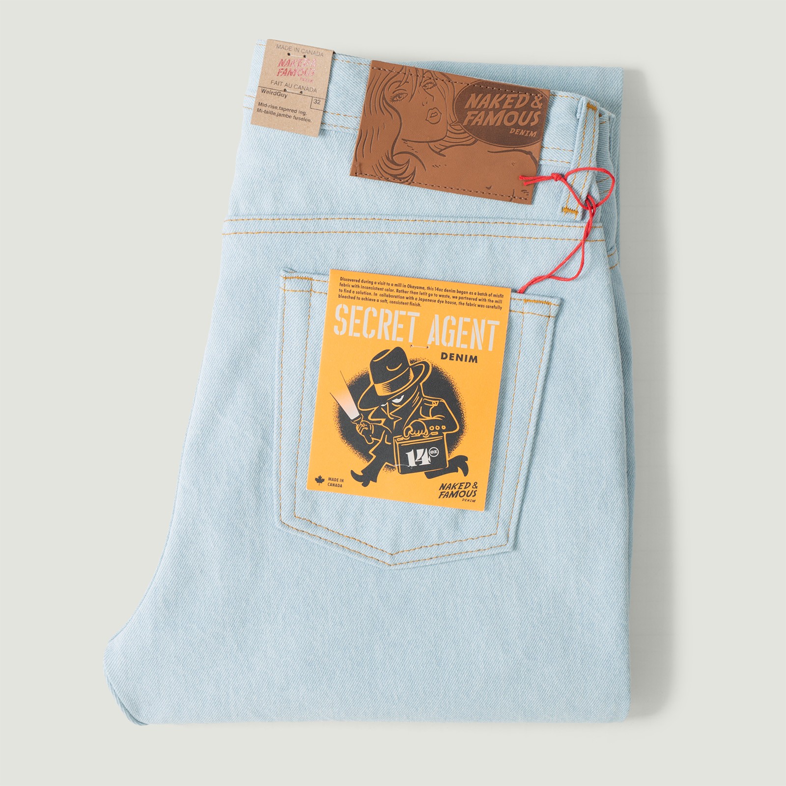 Vignettes flaneurs NAKED & FAMOUS Secret Agent Denim WeirdGuy