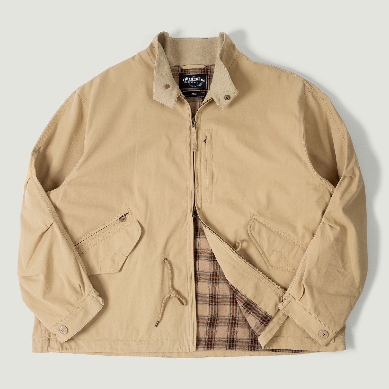 Vignettes flaneurs veste FRIZMWORKS Harrington M65 Jacket Beige