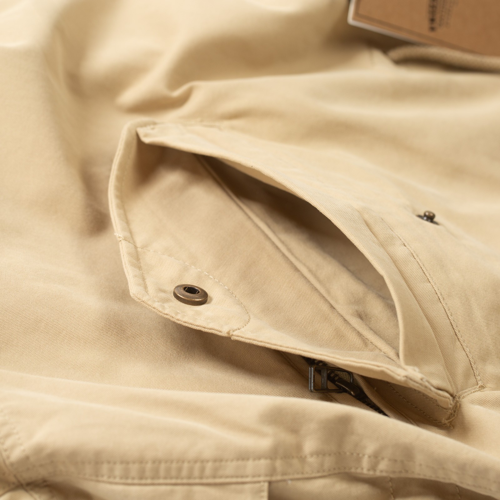 pocket flaneurs veste FRIZMWORKS Harrington M65 Jacket Beige (2)